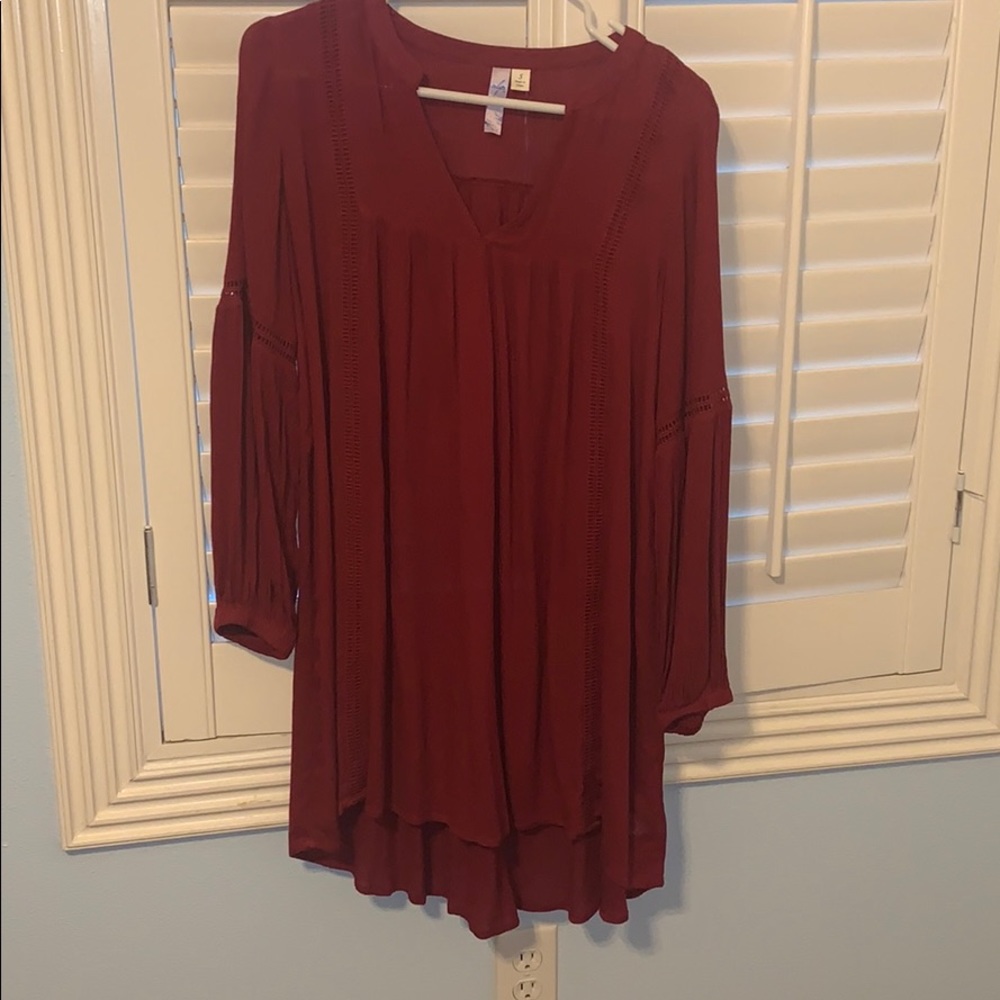 Small maroon dress